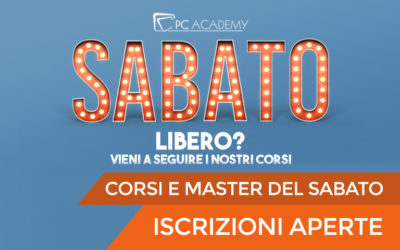 Corsi e Master del Sabato – Iscrizioni Aperte